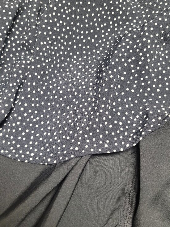 American Eagle XLT Black Polka Dot Skirt Flowy Mini Casual Cottagecore - Picture 4 of 8